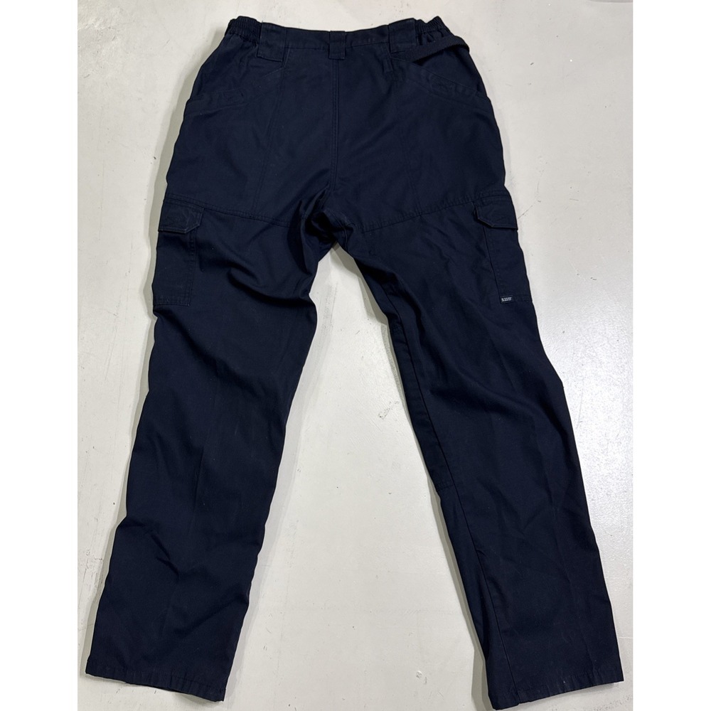 5 11 Tactical Series Ripstop Cargo Pants Mens 36x34 Blue Logo Cotton - Picture 2 of 6
